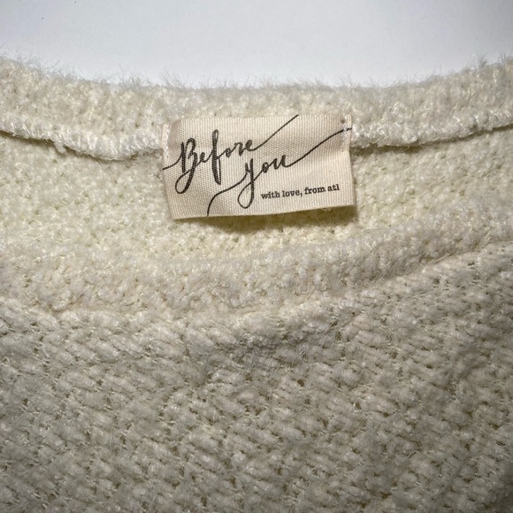 BEFORE YOU WITH LOVE ANTHROPOLOGIE BRAND BOATNECK SWEATER TRENDY - Picture 2 of 5